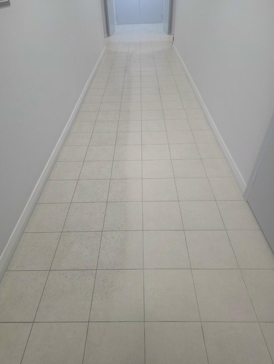 Tile and grout cleaning result