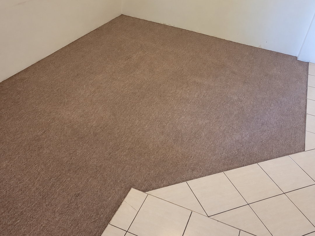 The same residential carpet after cleaning